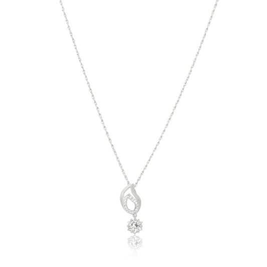 Dewdrop Sparkle Pendant with Chain